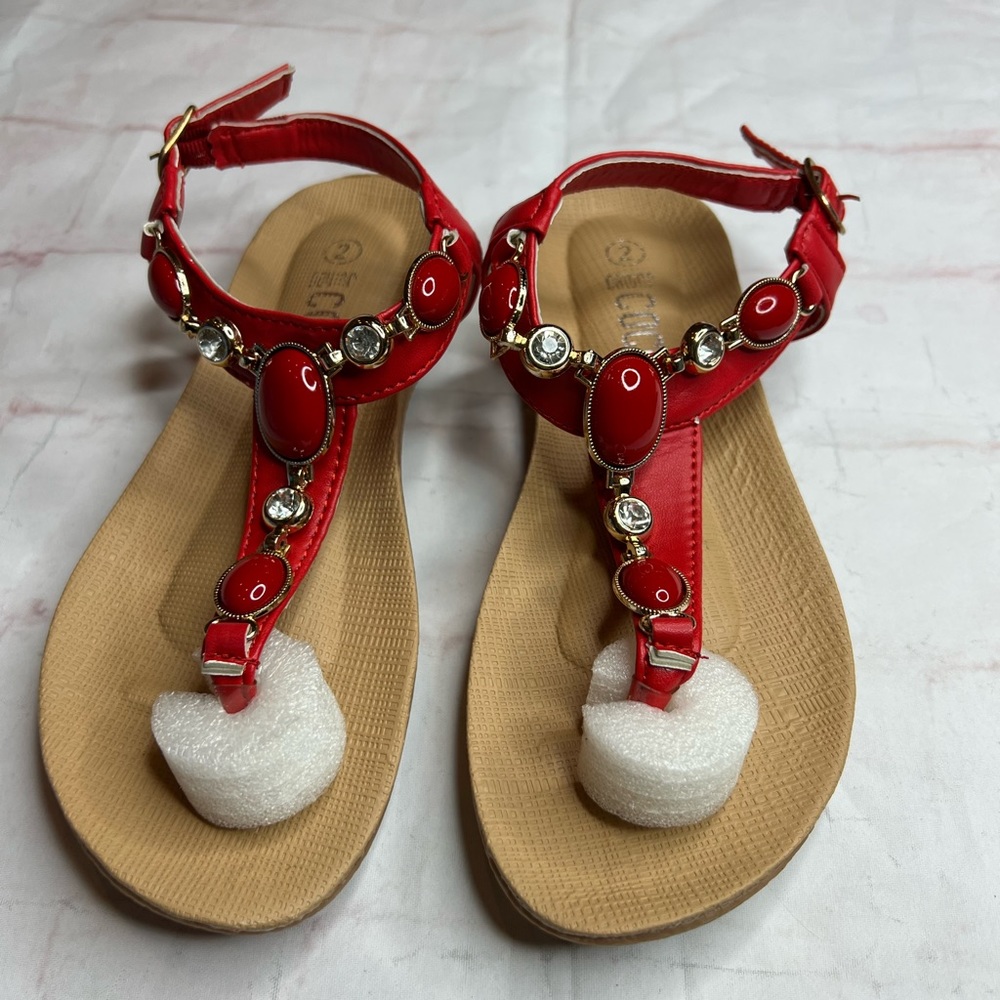 Coco girls Red Sandals